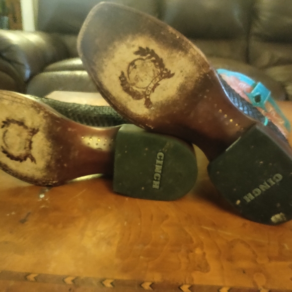 Cinch boots size 7.5B EXOTIC cowgirl boots - Picture 8 of 9